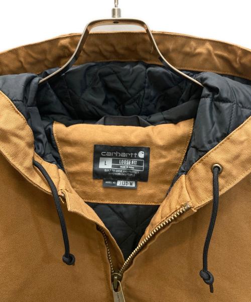 CarHartt（カーハート）CarHartt (カーハート) アクティブジャケット Quilted Flannel Lined DUCK ACTIVE Jacket ブラウン サイズ:Lの古着・服飾アイテム
