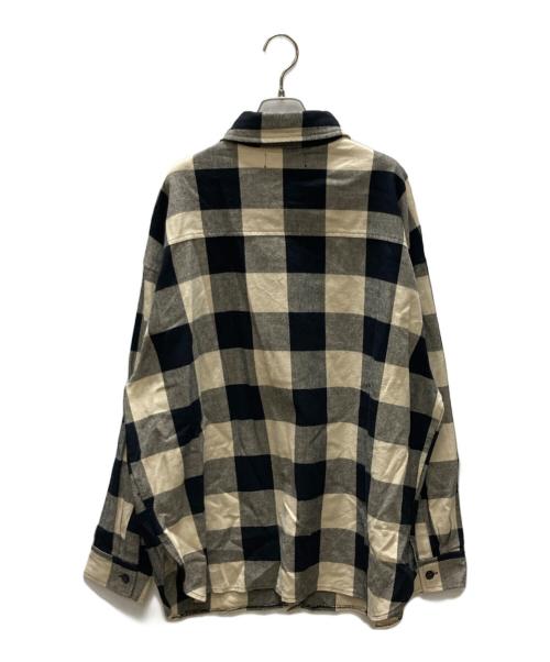 AVIREX（アヴィレックス）AVIREX (アヴィレックス) FRONT POCKET CHECK SHIRT ブラック サイズ:Lの古着・服飾アイテム