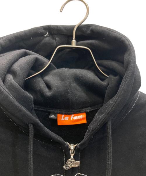 LA FAM（ラファム）La Fam (ラファム) ジップパーカー ブラック サイズ:XLの古着・服飾アイテム