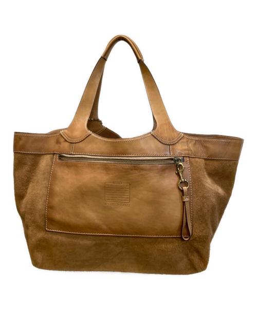 COACH（コーチ）COACH (コーチ) レザートートバッグ ブラウンの古着・服飾アイテム