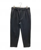 BEAUTY&YOUTHビューティーアンドユース）の古着「ツイル 1P イージー テーパード パンツ」｜ブラック