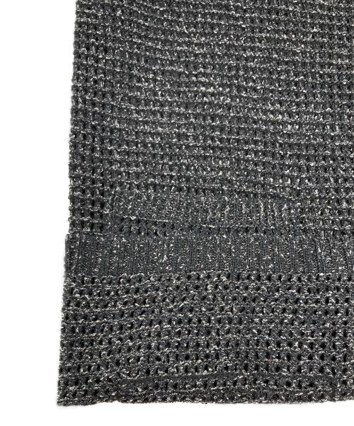 YOKE（ヨーク）YOKE (ヨーク) MESH KNITTED SHIRT CARDIGAN ブラック サイズ:SIZE 3の古着・服飾アイテム