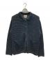 YOKE（ヨーク）の古着「MESH KNITTED SHIRT CARDIGAN」｜ブラック