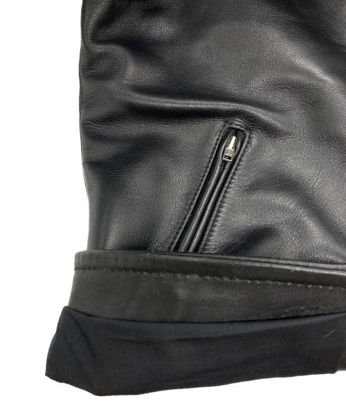 COMME des GARCONS HOMME（コムデギャルソン オム）COMME des GARCONS HOMME (コムデギャルソン オム) シングルライダースジャケット ブラック サイズ:Ｍの古着・服飾アイテム