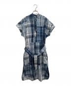 POLO RALPH LAURENポロ・ラルフローレン）の古着「パッチワークデニムシャツワンピース」｜インディゴ