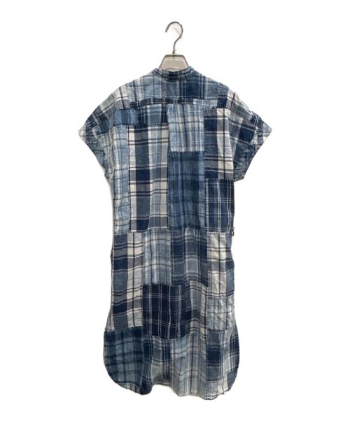 POLO RALPH LAUREN（ポロ・ラルフローレン）POLO RALPH LAUREN (ポロ・ラルフローレン) パッチワークデニムシャツワンピース インディゴ サイズ:Mの古着・服飾アイテム