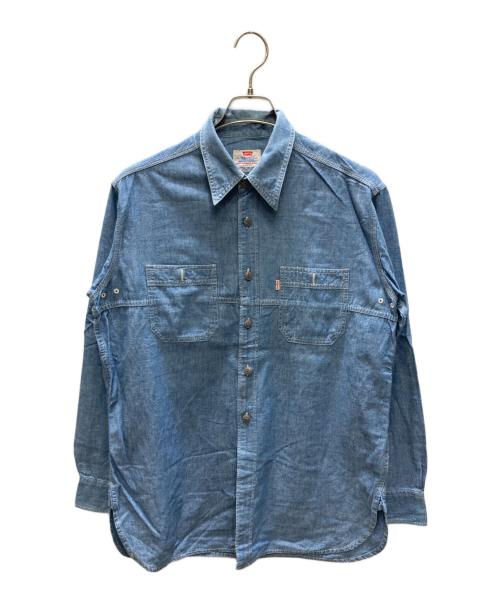 LEVI'S（リーバイス）LEVI'S (リーバイス) シャンブレーワークシャツ インディゴ サイズ:SIZE Mの古着・服飾アイテム