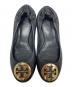 中古・古着 TORY BURCH (トリーバーチ) CLASSIC REVA BALLET ブラック サイズ:6：4500円