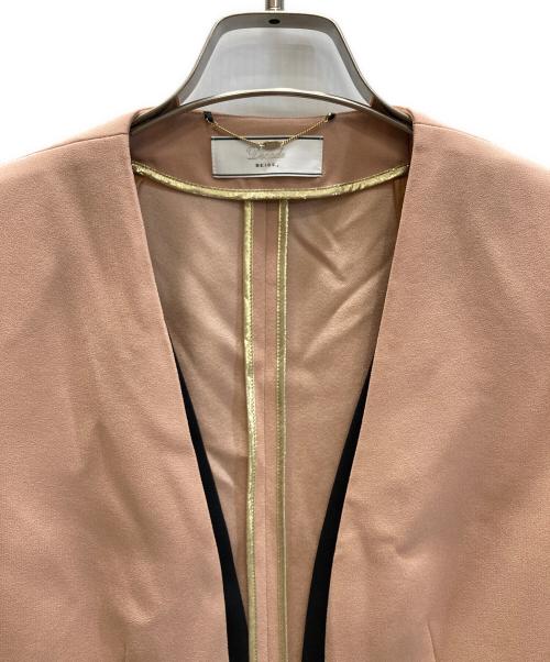 Decade BEIGE（ディケイドベイジ）Decade BEIGE (ディケイドベイジ) CINDY / ダブルカラージャケット ベージュ サイズ:SIZE 4の古着・服飾アイテム