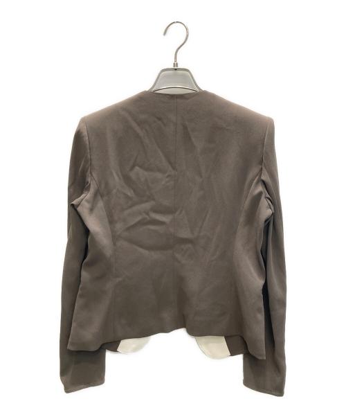 Decade BEIGE（ディケイドベイジ）Decade BEIGE (ディケイドベイジ) CINDY / ダブルカラージャケット カーキ サイズ:SIZE4の古着・服飾アイテム
