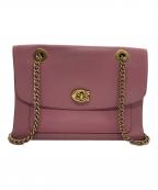 COACHコーチ）の古着「パーカー2WAYチェーンショルダーバッグ」｜ピンク