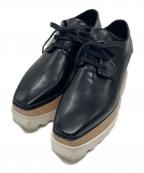 STELLA McCARTNEYステラマッカートニー）の古着「エリスプラットフォームジューズ」｜ブラック×ベージュ