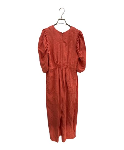 CADUNE（カデュネ）CADUNE (カデュネ) パフ袖サロペット オールインワン オレンジ サイズ:38 未使用品の古着・服飾アイテム