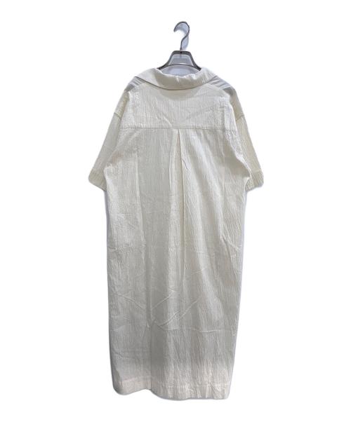 BEAUTY&YOUTH（ビューティーアンドユース）BEAUTY&YOUTH (ビューティーアンドユース) コットンポプリン カフタンスキッパーワンピース ホワイト サイズ:Mの古着・服飾アイテム