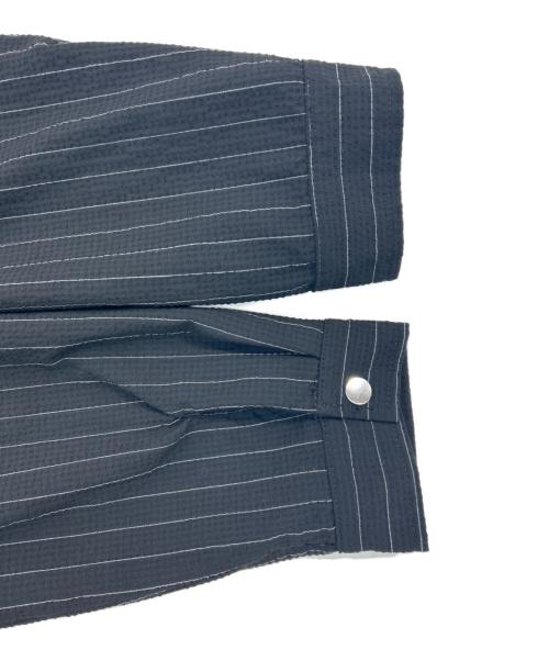 FORMER（フォーマー）FORMER (フォーマー) ストライプジップジャケット ブラック サイズ:XXLの古着・服飾アイテム