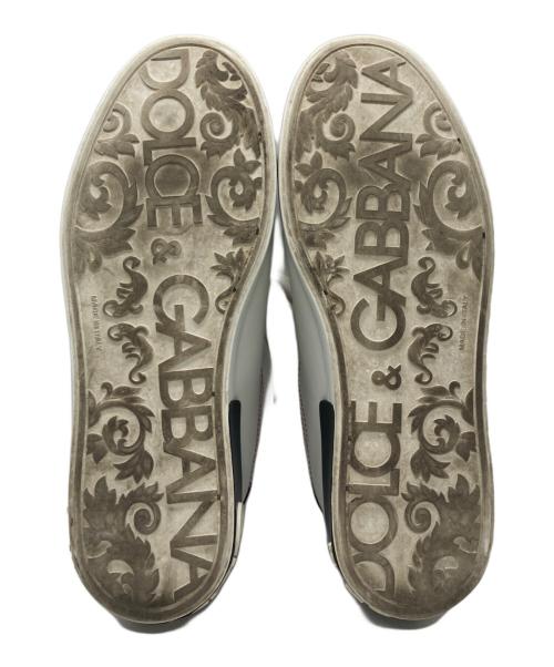 DOLCE & GABBANA（ドルチェ＆ガッバーナ）DOLCE & GABBANA (ドルチェ＆ガッバーナ) ポルトフィーノレザースニーカー ホワイト サイズ:SIZE 9の古着・服飾アイテム