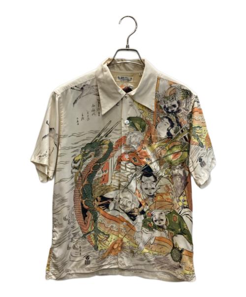 Sun Surf SPECIAL EDITION（サンサーフ・スペシャルエディション）Sun Surf SPECIAL EDITION (サンサーフ・スペシャルエディション) 北斎 (ホクサイ) 宝船の七福神 アロハシャツ ベージュ サイズ:SIZE Sの古着・服飾アイテム