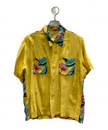 Sun Surf（サンサーフ）の古着「VOLCANO アロハシャツ」｜イエロー