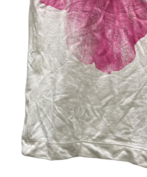 MM6 Maison Margiela（エムエムシックスメゾンマルジェラ）MM6 Maison Margiela (エムエムシックスメゾンマルジェラ) フラワープリントカットソー ホワイト サイズ:SIZE Mの古着・服飾アイテム