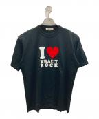 UNDERCOVERアンダーカバー）の古着「TEE I LOVE KRAUT ROCK」｜ブラック