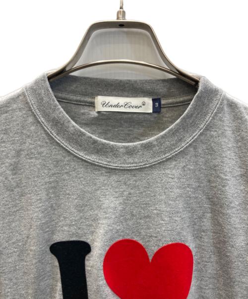 UNDERCOVER（アンダーカバー）UNDERCOVER (アンダーカバー) TEE I LOVE KRAUT ROCK グレー サイズ:3の古着・服飾アイテム