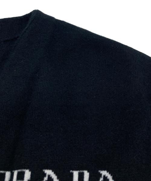 PRADA（プラダ）PRADA (プラダ) カシミヤブレンドニットカーディガン ブラック サイズ:38の古着・服飾アイテム