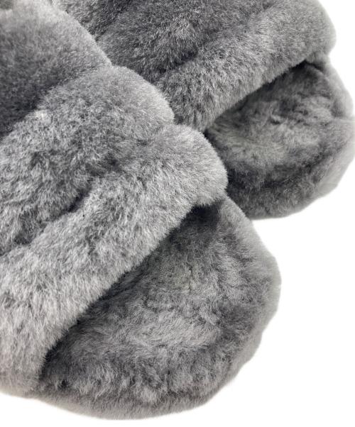 UGG（アグ）UGG (アグ) SUPER FLUFF SLIPPER グレー サイズ:SIZE 23cmの古着・服飾アイテム