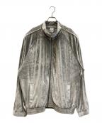 PROCLUBプロクラブ）の古着「VELOUR TRACK JACKET」｜シルバー