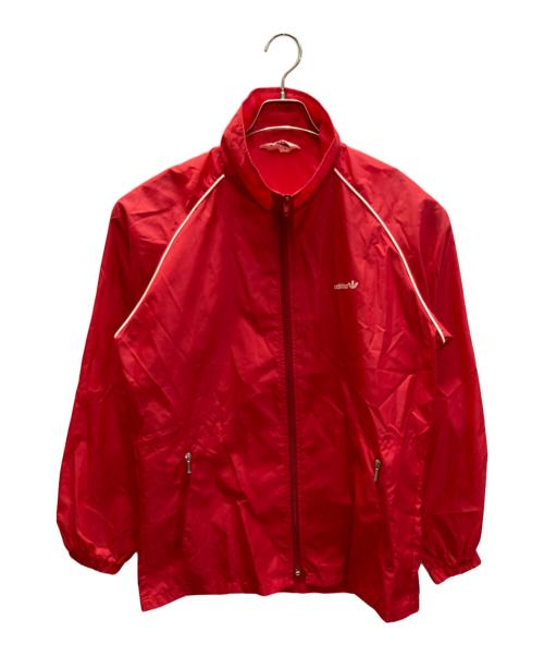 adidas（アディダス）adidas (アディダス) 80s ナイロンジャケット レッド サイズ:Lの古着・服飾アイテム