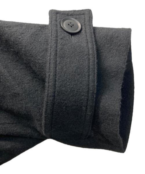 GROUND Y（グラウンドワイ）GROUND Y (グラウンドワイ) VINTAGE FLANNEL DROP SHOULDER P COAT/ヴィンテーランジフネルドロップショルダーピーコート ブラック サイズ:3の古着・服飾アイテム