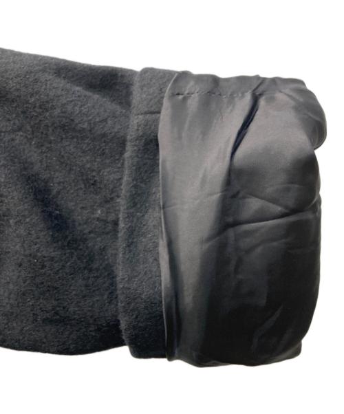 GROUND Y（グラウンドワイ）GROUND Y (グラウンドワイ) VINTAGE FLANNEL DROP SHOULDER P COAT/ヴィンテーランジフネルドロップショルダーピーコート ブラック サイズ:3の古着・服飾アイテム