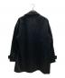 GROUND Y (グラウンドワイ) VINTAGE FLANNEL DROP SHOULDER P COAT/ヴィンテーランジフネルドロップショルダーピーコート ブラック サイズ:3：23000円