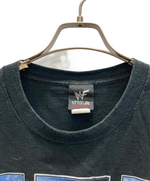 WWF（ワールド・ワイド・ファンド・フォー・ネイチャー）WWF (ワールド・ワイド・ファンド・フォー・ネイチャー) プロレスTシャツ ブラック サイズ:SIZE Lの古着・服飾アイテム