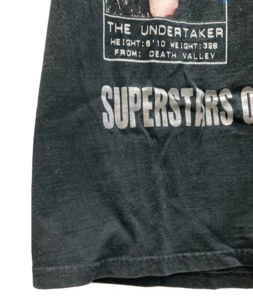 WWF（ワールド・ワイド・ファンド・フォー・ネイチャー）WWF (ワールド・ワイド・ファンド・フォー・ネイチャー) プロレスTシャツ ブラック サイズ:SIZE Lの古着・服飾アイテム