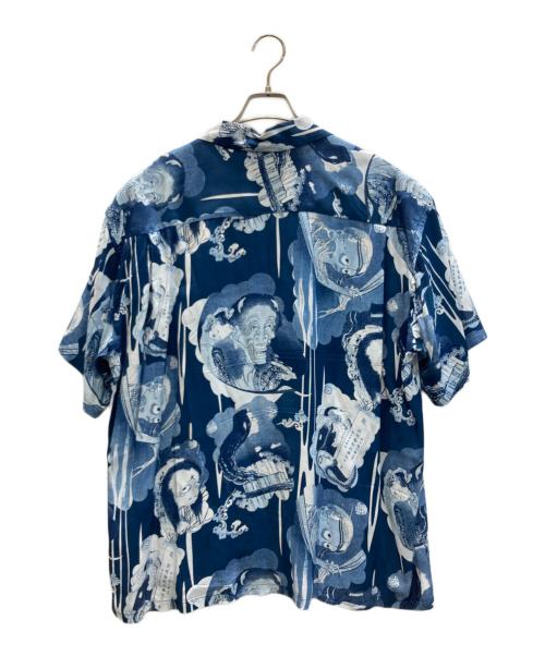 Sun Surf SPECIAL EDITION（サンサーフ・スペシャルエディション）Sun Surf SPECIAL EDITION (サンサーフ・スペシャルエディション) 葛飾北斎 (カツシカホクサイ) 百物語 アロハシャツ ネイビー サイズ:XXLの古着・服飾アイテム