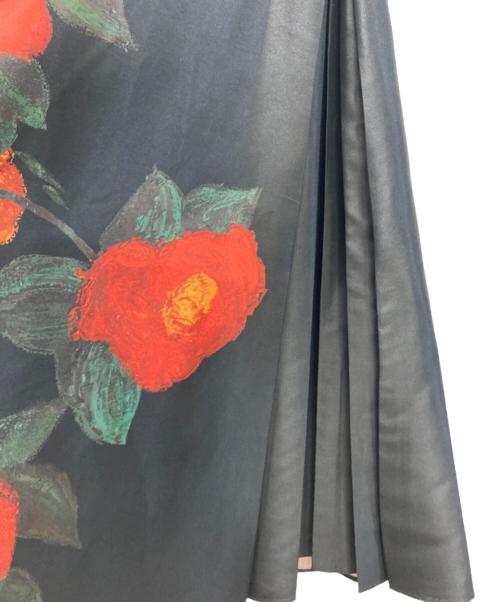 Ameri VINTAGE（アメリヴィンテージ）Ameri VINTAGE (アメリヴィンテージ) ELLIE ASYMMETRY PLEATS SKIRT ブラック サイズ:Mの古着・服飾アイテム