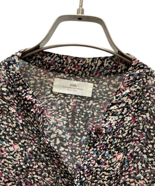 SOIL（ソイル）SOIL (ソイル) レーヨン花柄ワンピース ブラック サイズ:SIZE Freeの古着・服飾アイテム