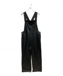 MAISON SPECIAL（メゾンスペシャル）の古着「マルチファブリックオーバーオール」｜ブラック