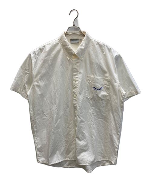 CarHartt（カーハート）CarHartt (カーハート) CIVILIST LOGO POCKET S/S SHIRT / シビリスト ロゴ ポケット S/S シャツ ベージュ サイズ:XLの古着・服飾アイテム
