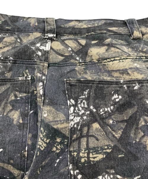 Jaded London（ジェイデッドロンドン）Jaded London (ジェイデッドロンドン) Camo COLOSSUS JEANS / カモ コロッサス ジーンズ カーキ×グレー サイズ:34の古着・服飾アイテム