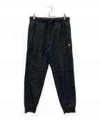CarHarttカーハート）の古着「AMERICAN SCRIPT JOGGING PANT / アメリカン スクリプト ジョギング パンツ」｜ブラック