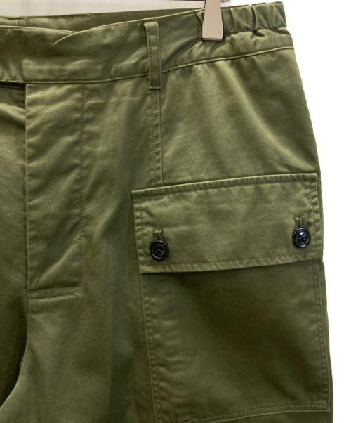 maison kitsune（メゾンキツネ）maison kitsune (メゾンキツネ) Barbour (バブアー) カーゴパンツ オリーブ サイズ:SIZE 96cmの古着・服飾アイテム