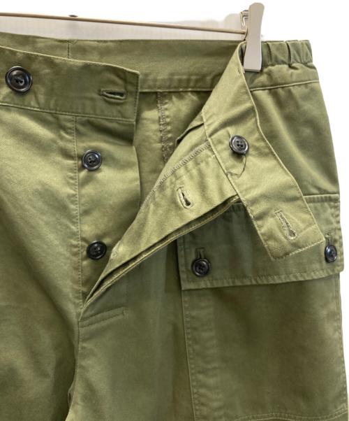 maison kitsune（メゾンキツネ）maison kitsune (メゾンキツネ) Barbour (バブアー) カーゴパンツ オリーブ サイズ:SIZE 96cmの古着・服飾アイテム