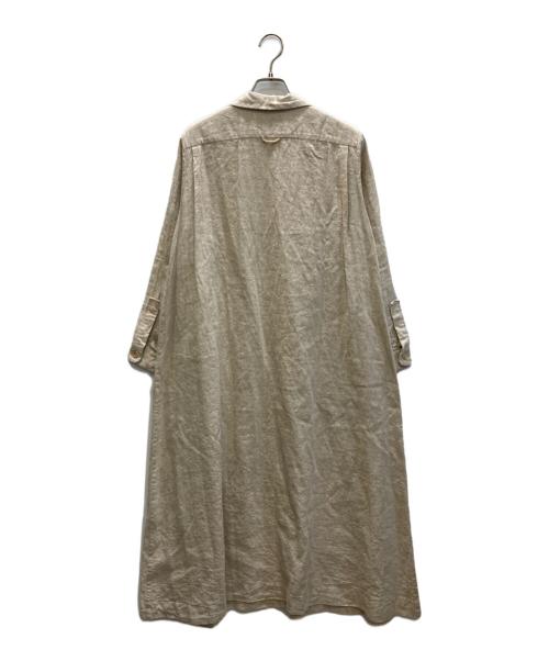 YAECA（ヤエカ）YAECA (ヤエカ) コットンリネンワンピース ベージュ サイズ:SIZE Sの古着・服飾アイテム