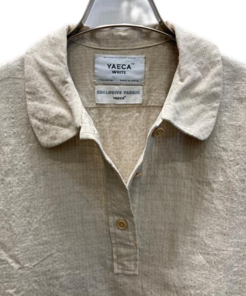 YAECA（ヤエカ）YAECA (ヤエカ) コットンリネンワンピース ベージュ サイズ:SIZE Sの古着・服飾アイテム