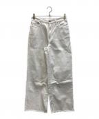 Spick and Spanスピック＆スパン）の古着「ガーメントダイルーズフィットパンツ」｜ホワイト