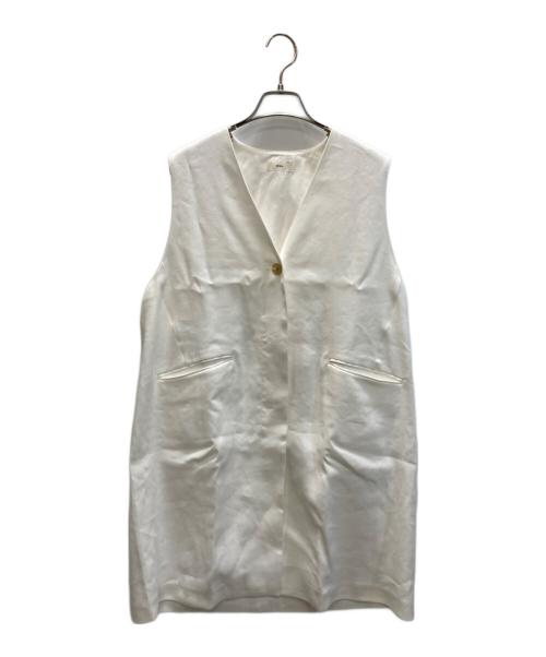 IENA（イエナ）IENA (イエナ) リネンアセテートコクーンジレ ホワイト サイズ:Ｍの古着・服飾アイテム