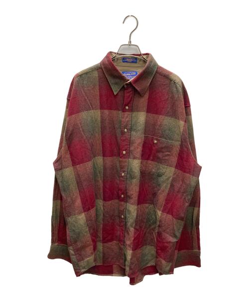 PENDLETON（ペンドルトン）PENDLETON (ペンドルトン) オンブレチェックボードシャツ レッド サイズ:XLの古着・服飾アイテム