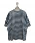 Needles (ニードルズ) S/S Crew Neck Tee - Cotton Stripe Jersey / クルーネックティー ブルー×グレー サイズ:SIZE XL：4500円