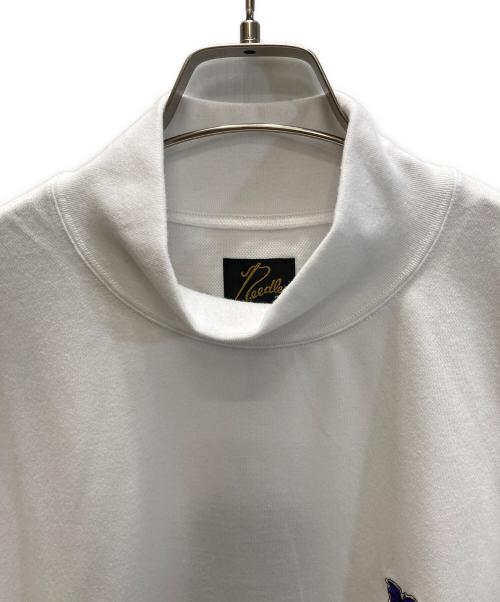 Needles（ニードルズ）Needles (ニードルズ) S/S Mock Neck Tee - PE/C Jerseyモックネックティー ホワイト サイズ:SIZE Lの古着・服飾アイテム